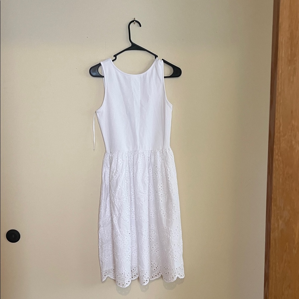 Steve Madden White Eyelet Kids Dress